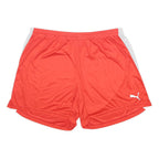 PUMA Mens Shorts Red & White Sports Casual Polyester 3XL W38 Elastic Waist