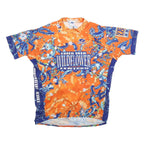 VOLER Mens Orange & Blue Wildflower Century Cycling T-Shirt 3XL Short Sleeve