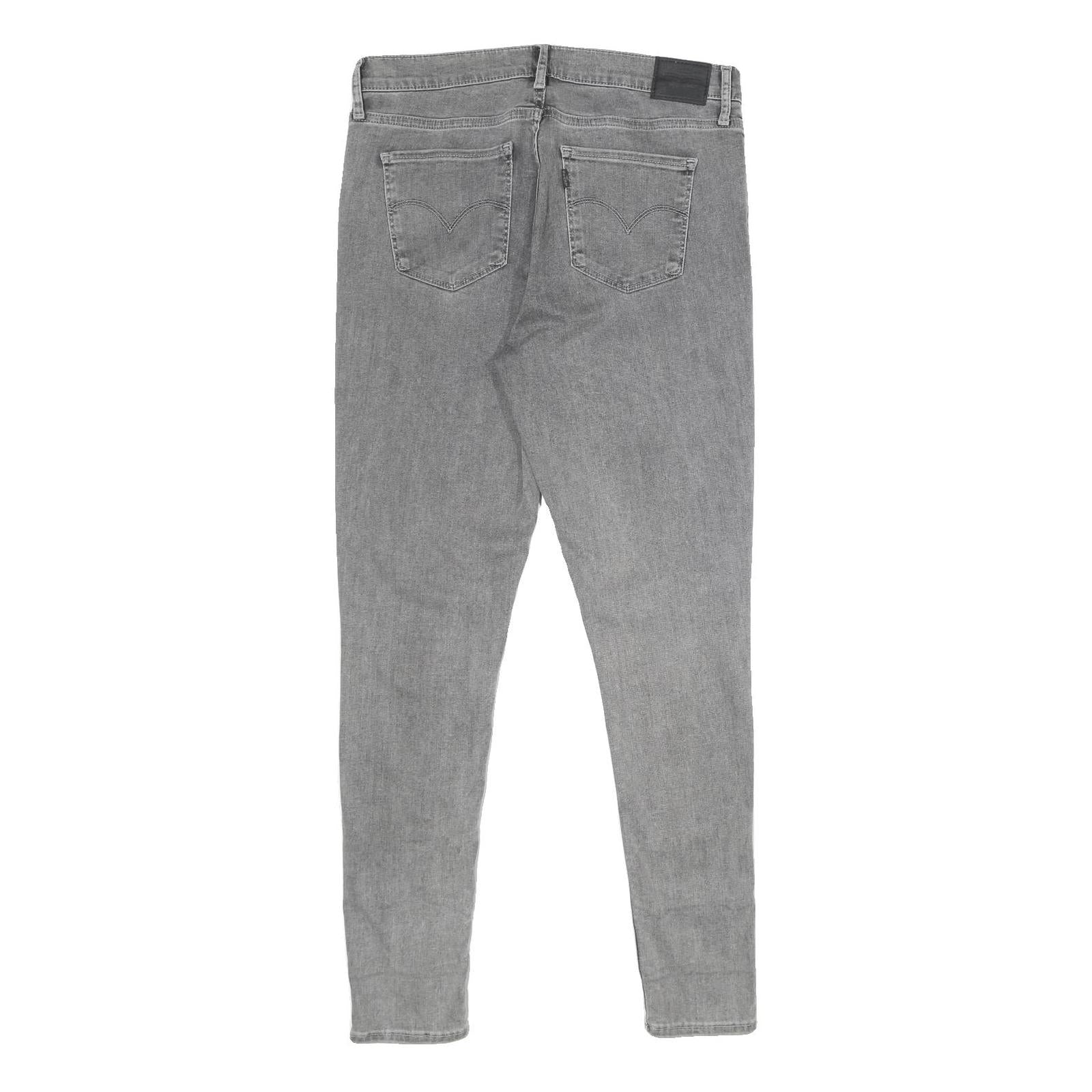 LEVI'S 720 High Rise Super Skinny Womens Jeans Grey Slim Skinny Denim Medium W31