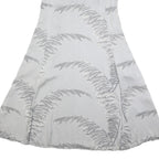 WHISTLES Womens White & Grey Patterned Sleeveless A-Line Viscose Dress UK 10