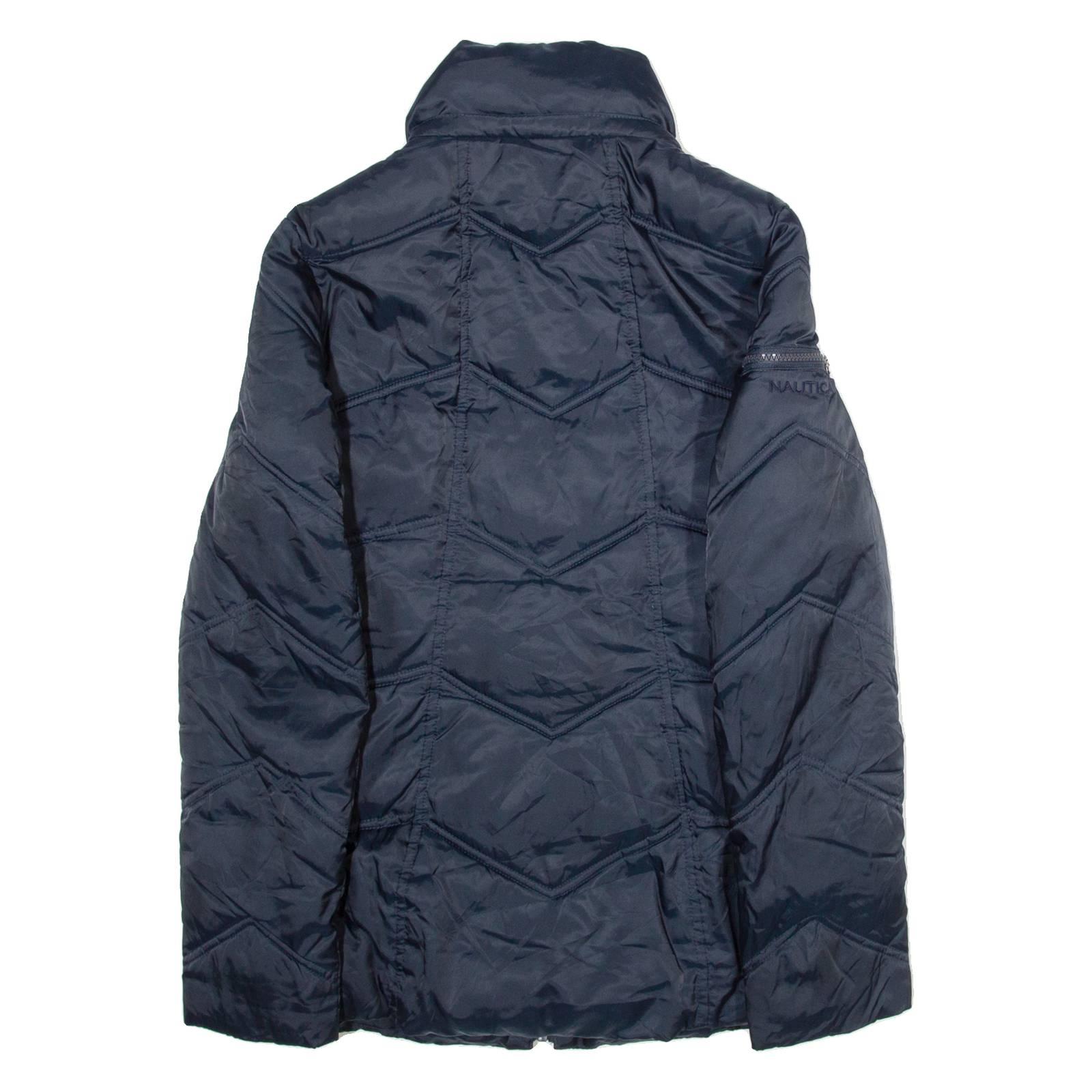 NAUTICA Womens Puffer Jacket Blue 90s XS