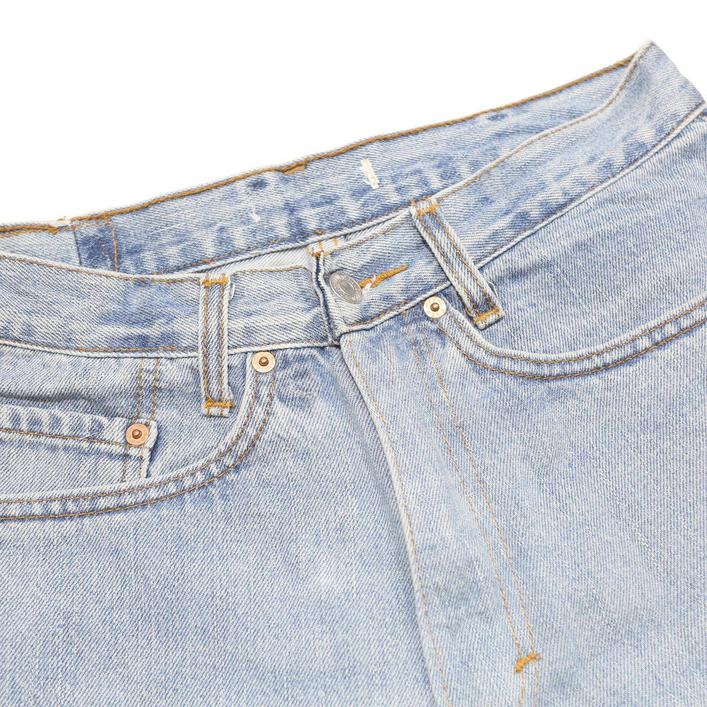LEVI'S Womens Denim Blue Casual Shorts S W27 Rolled Hem Button Closure Five