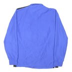 ADIDAS Mens Blue Black Zip Jacket M Polyester Blend Plain Sports Logo
