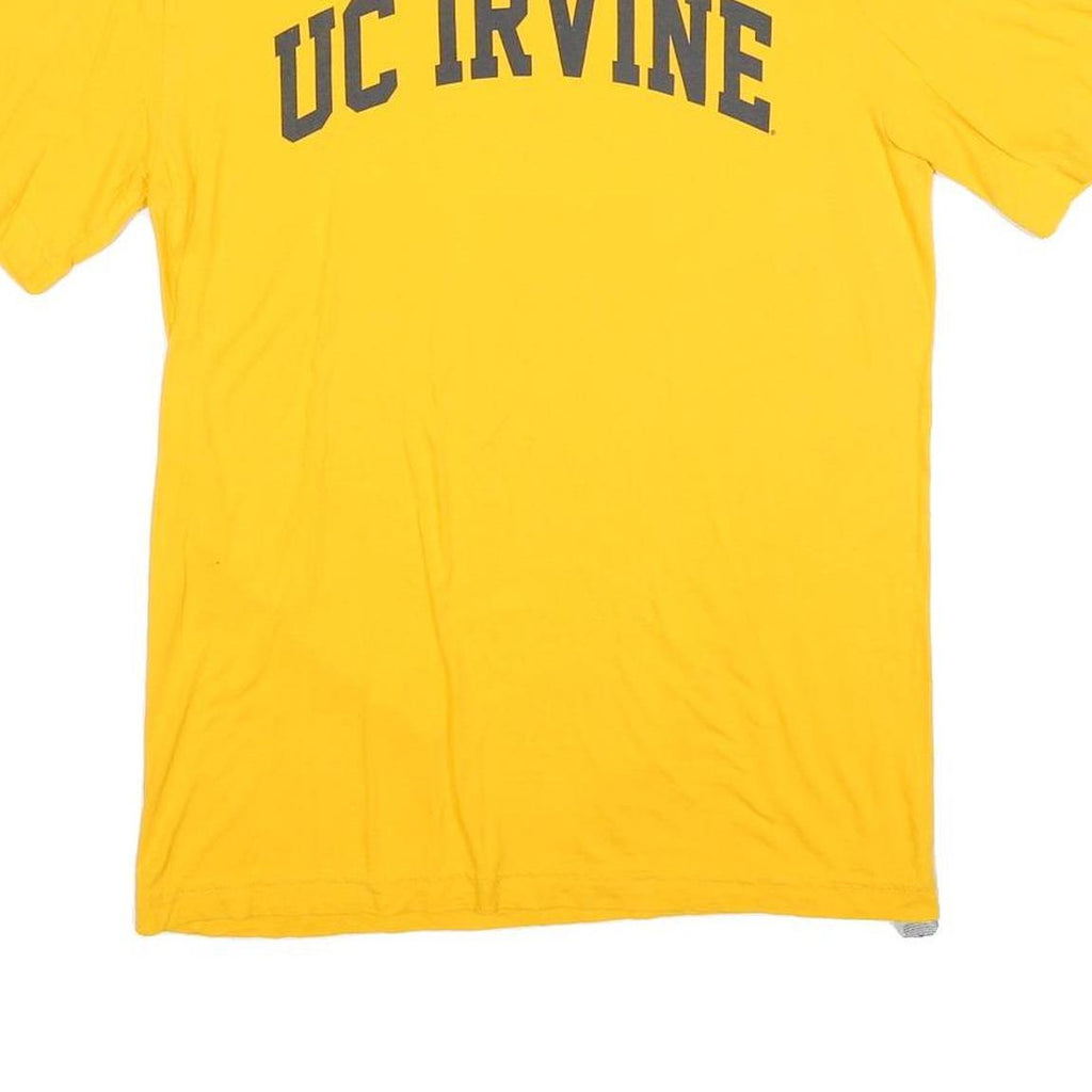 ALTA Mens Yellow UC Irvine Graphic T-Shirt M Short Sleeve Crew Neck