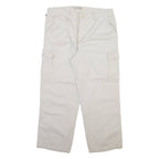 RALPH LAUREN POLO JEANS COMPANY Cargo Womens Trousers Beige Straight W34 L26