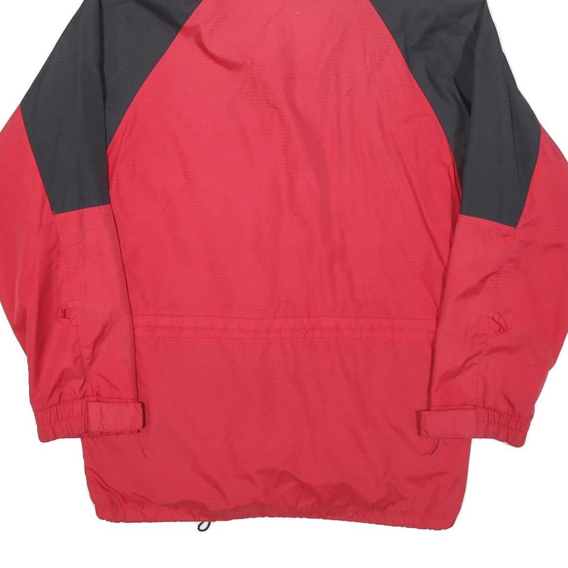 SALEWA Mens Red & Black Outdoor Jacket L Polyester Blend Zip Hooded