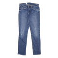 TOMMY HILFIGER Mens Slim Blue Jeans Denim W27 L28 Distressed Zip Closure