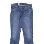 TOMMY HILFIGER Mens Slim Blue Jeans Denim W27 L28 Distressed Zip Closure