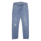 LEVI'S 505 Mens Jeans Blue Regular Straight Denim Medium W30 L32 Classic Zip