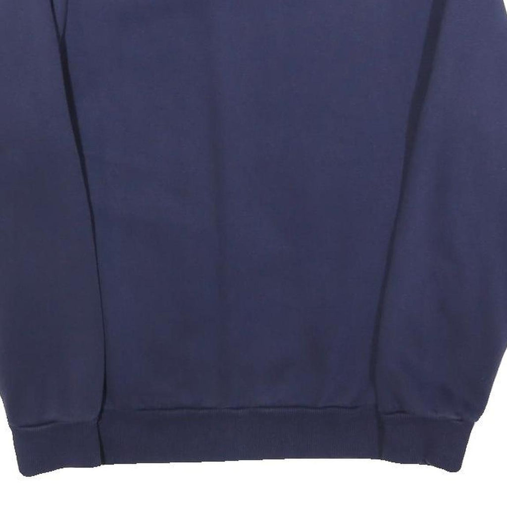 PUMA Mens Blue Crew Neck Sweatshirt S Cotton Blend Pullover Sport Casual