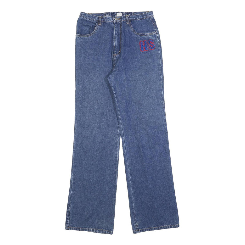 OVIESSE Womens Blue Regular Straight Denim Jeans Cotton Blend W28 L30 HS