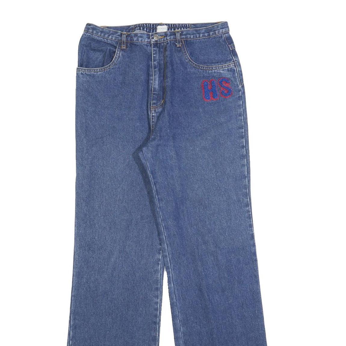 OVIESSE Womens Blue Regular Straight Denim Jeans Cotton Blend W28 L30 HS