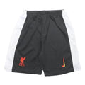 NIKE Boys Black & White Liverpool FC Sports Shorts M W22 Polyester Blend