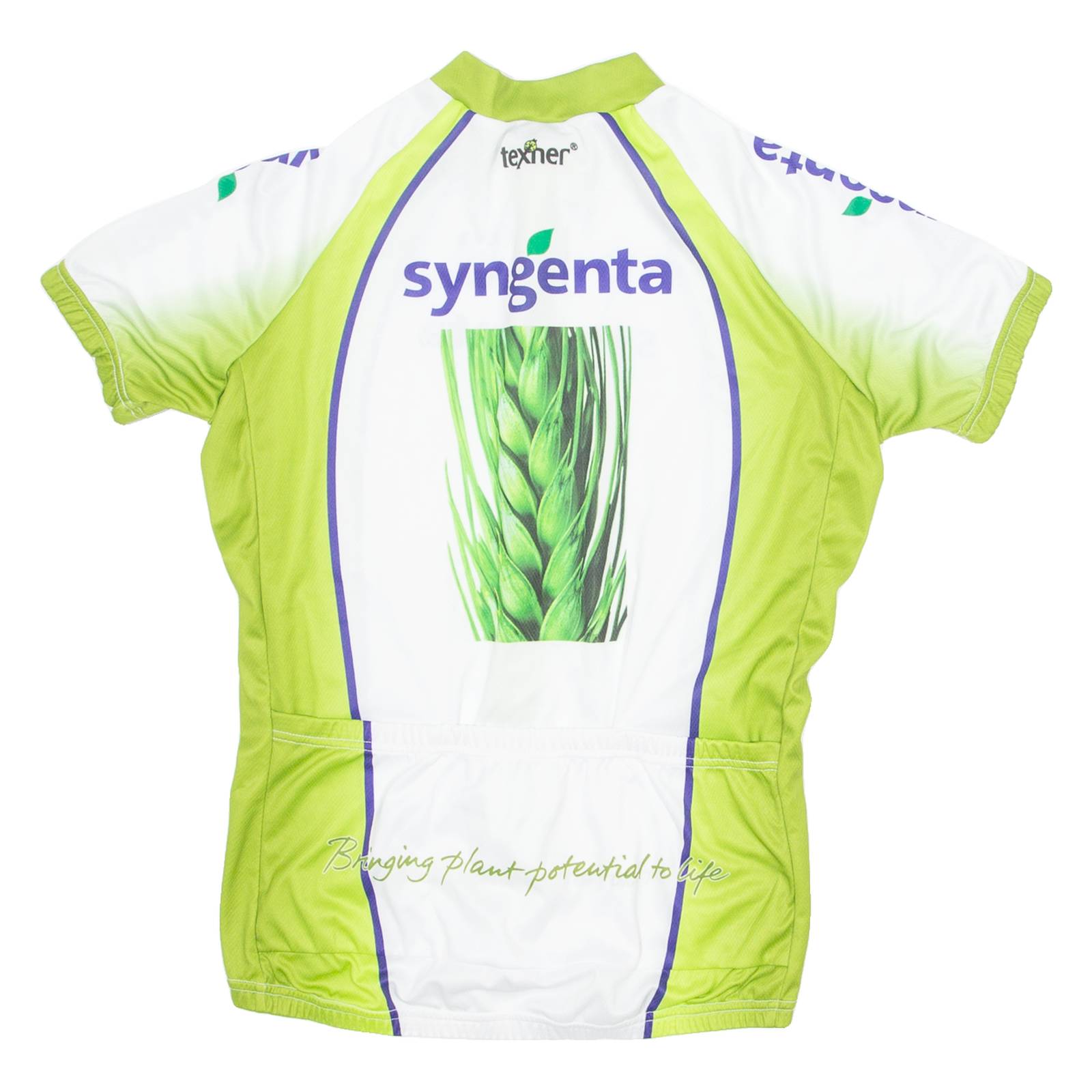 TEXNER Cycling Mens Jersey Green 1/4 Zip M