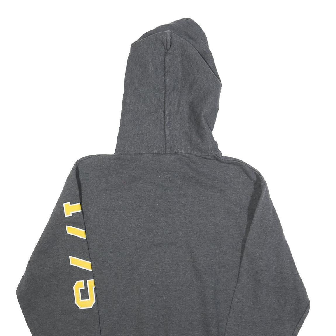 CHAMPION Mens Grey U.S. Navy Pullover Hoodie S Cotton Blend Casual