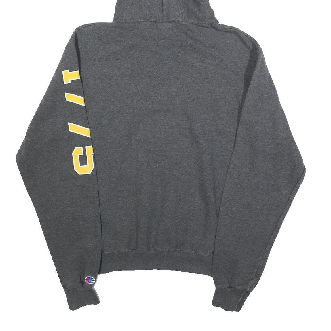 CHAMPION Mens Grey U.S. Navy Pullover Hoodie S Cotton Blend Casual