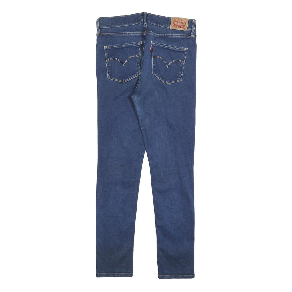 LEVI'S Womens Slim Blue Denim Slim Skinny Jeans W29 L28 Classic Stretch Zip
