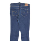 LEVI'S Womens Slim Blue Denim Slim Skinny Jeans W29 L28 Classic Stretch Zip