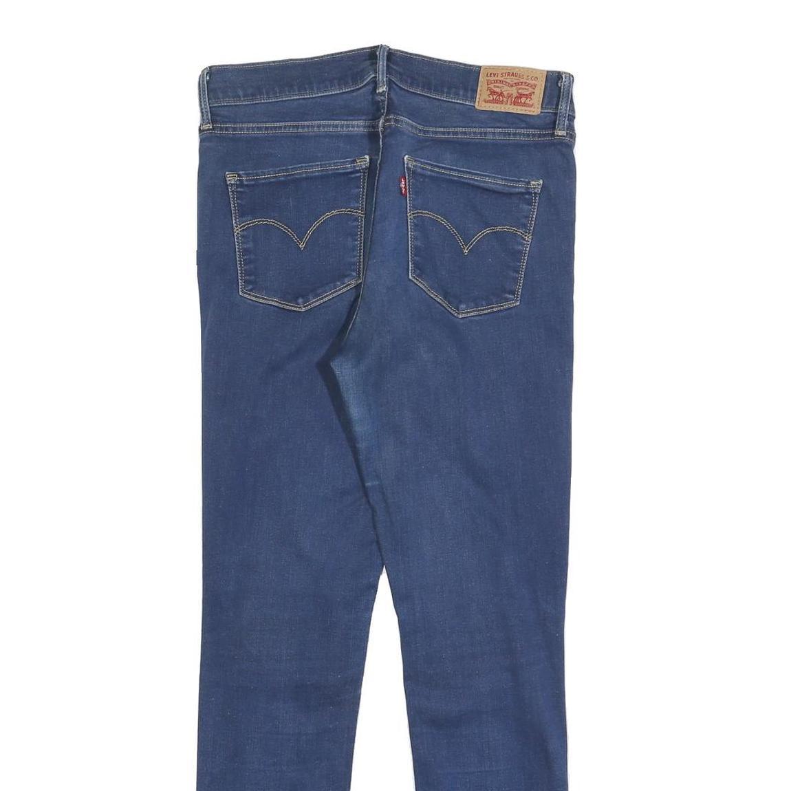 LEVI'S Womens Slim Blue Denim Slim Skinny Jeans W29 L28 Classic Stretch Zip