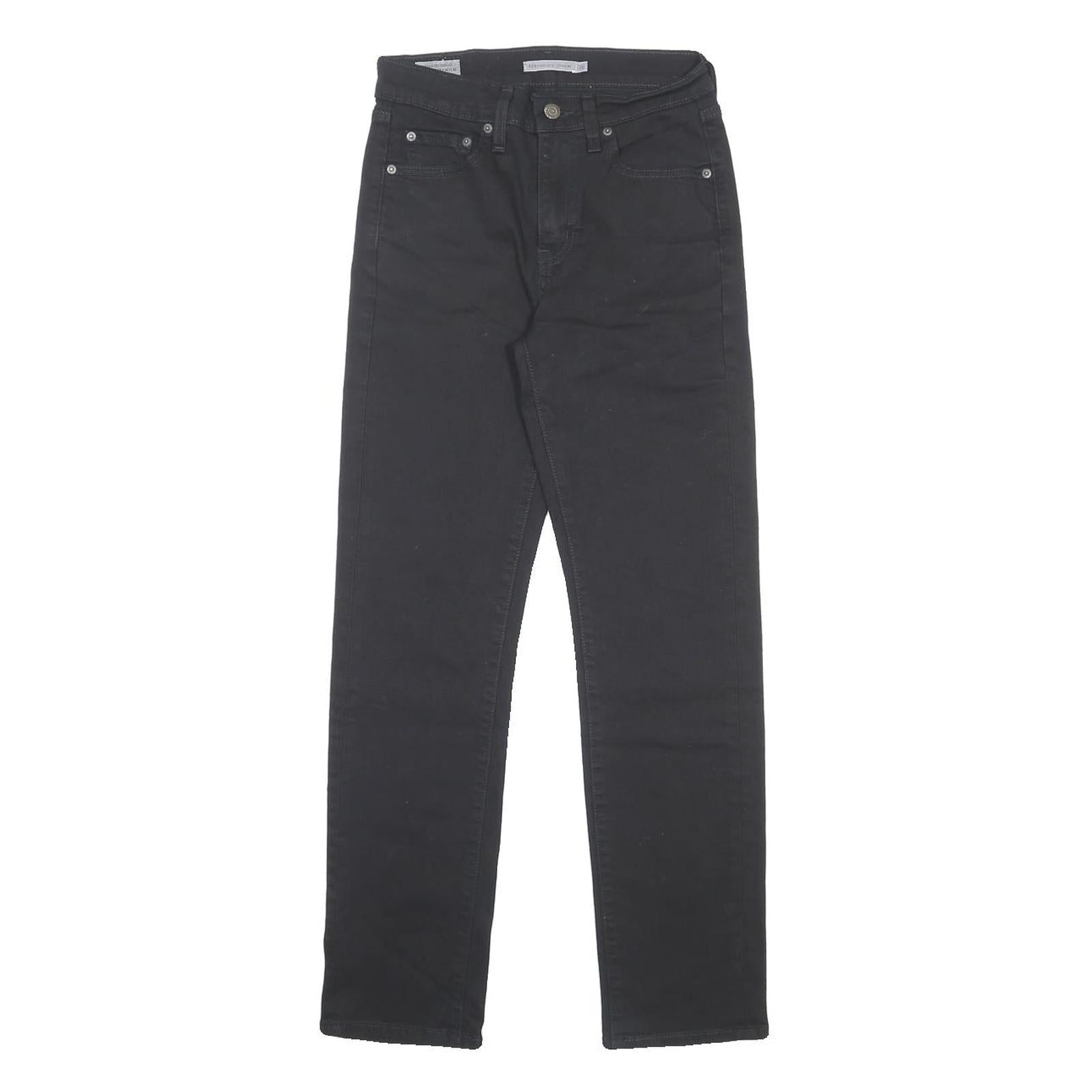 LEVI'S 724 Womens Jeans Black Slim Skinny Denim W26 L30 Stretch Slim Fit
