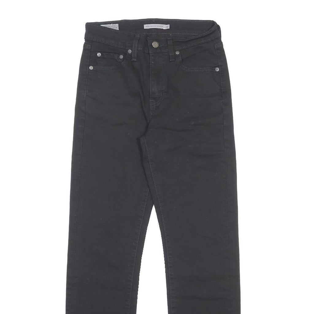 LEVI'S 724 Womens Jeans Black Slim Skinny Denim W26 L30 Stretch Slim Fit