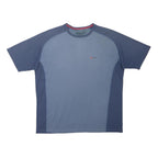 BERGHAUS Mens Blue Polyester Blend T-Shirt XL Short Sleeve Crew Neck Outdoor