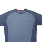 BERGHAUS Mens Blue Polyester Blend T-Shirt XL Short Sleeve Crew Neck Outdoor