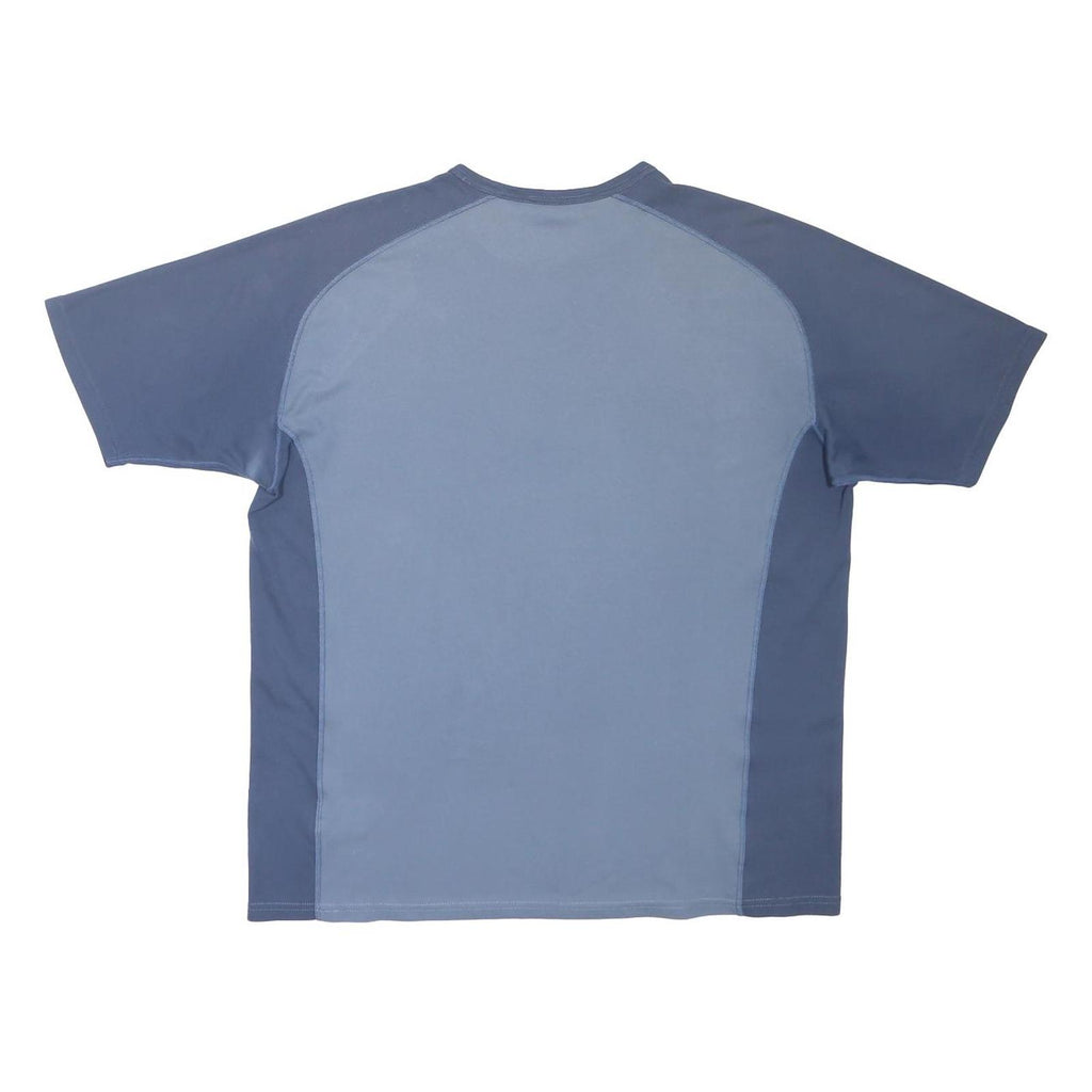 BERGHAUS Mens Blue Polyester Blend T-Shirt XL Short Sleeve Crew Neck Outdoor