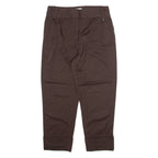 REISS Womens Trousers Brown Relaxed Tapered Wool W30 L24