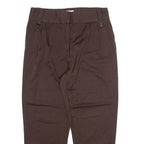 REISS Womens Trousers Brown Relaxed Tapered Wool W30 L24