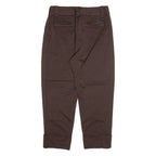 REISS Womens Trousers Brown Relaxed Tapered Wool W30 L24