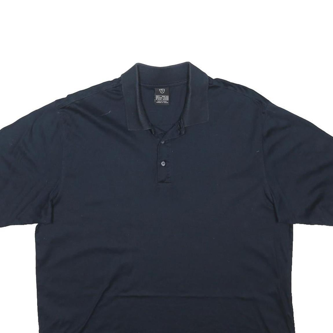 NIKE GOLF Mens Black Polo Shirt L Short Sleeve Collared Cotton Blend Casual
