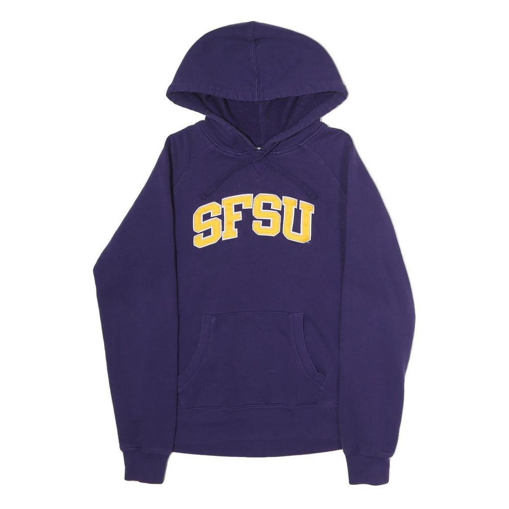 CHAMPION Womens Navy Blue SFSU Pullover Hoodie M Cotton Blend Casual