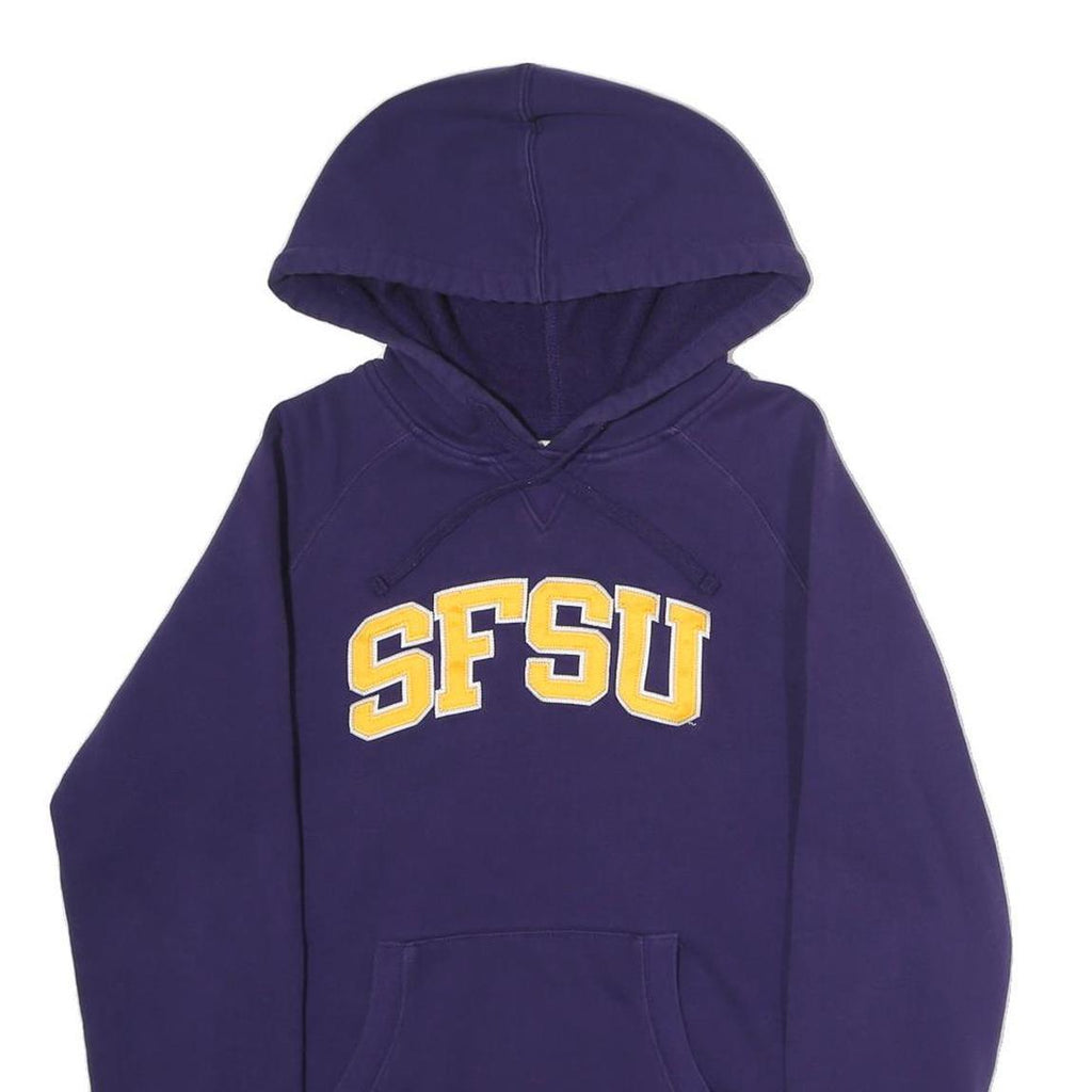 CHAMPION Womens Navy Blue SFSU Pullover Hoodie M Cotton Blend Casual