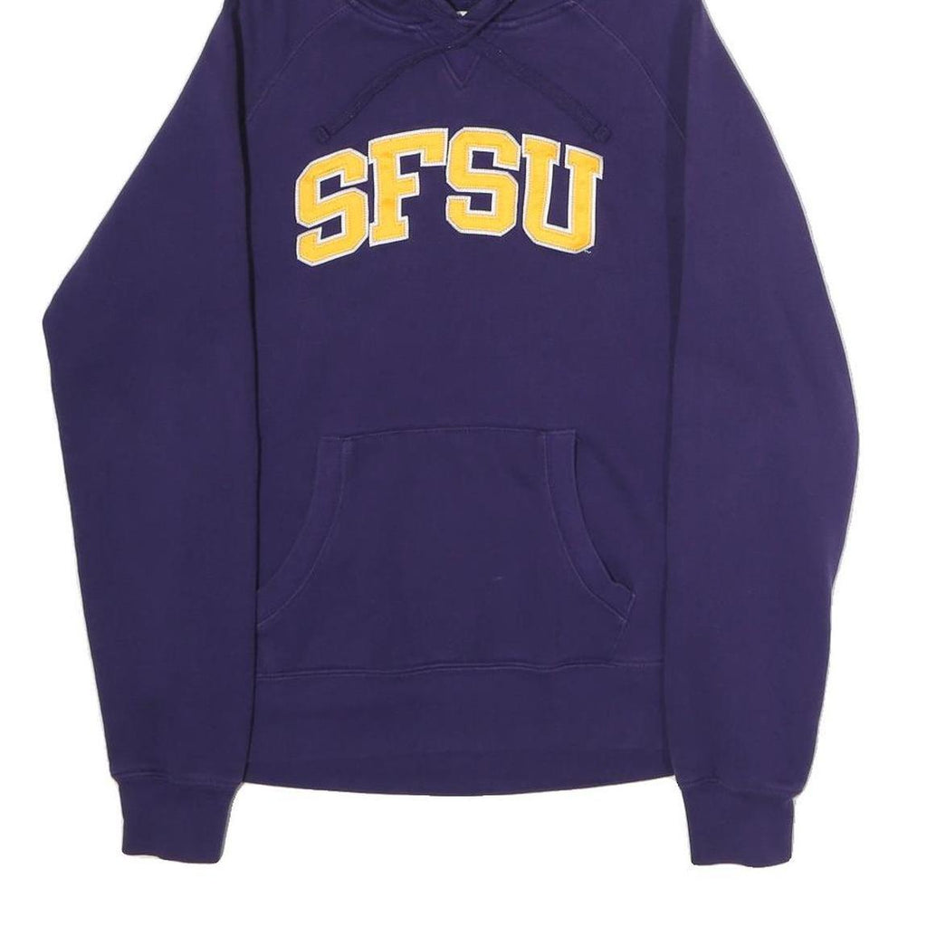 CHAMPION Womens Navy Blue SFSU Pullover Hoodie M Cotton Blend Casual