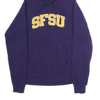CHAMPION Womens Navy Blue SFSU Pullover Hoodie M Cotton Blend Casual
