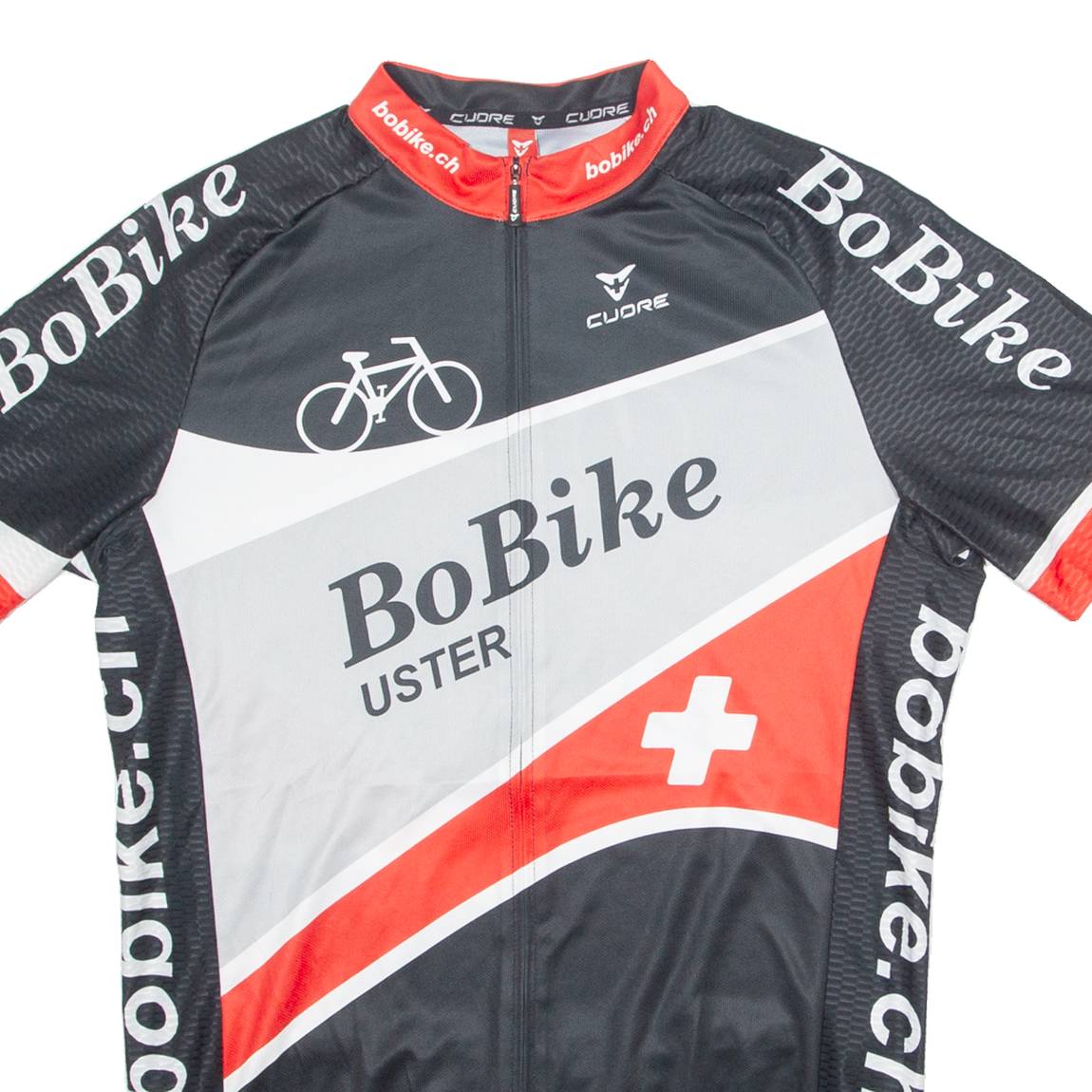 CUORE Cycling Mens Jersey Black 1/4 Zip 2XL