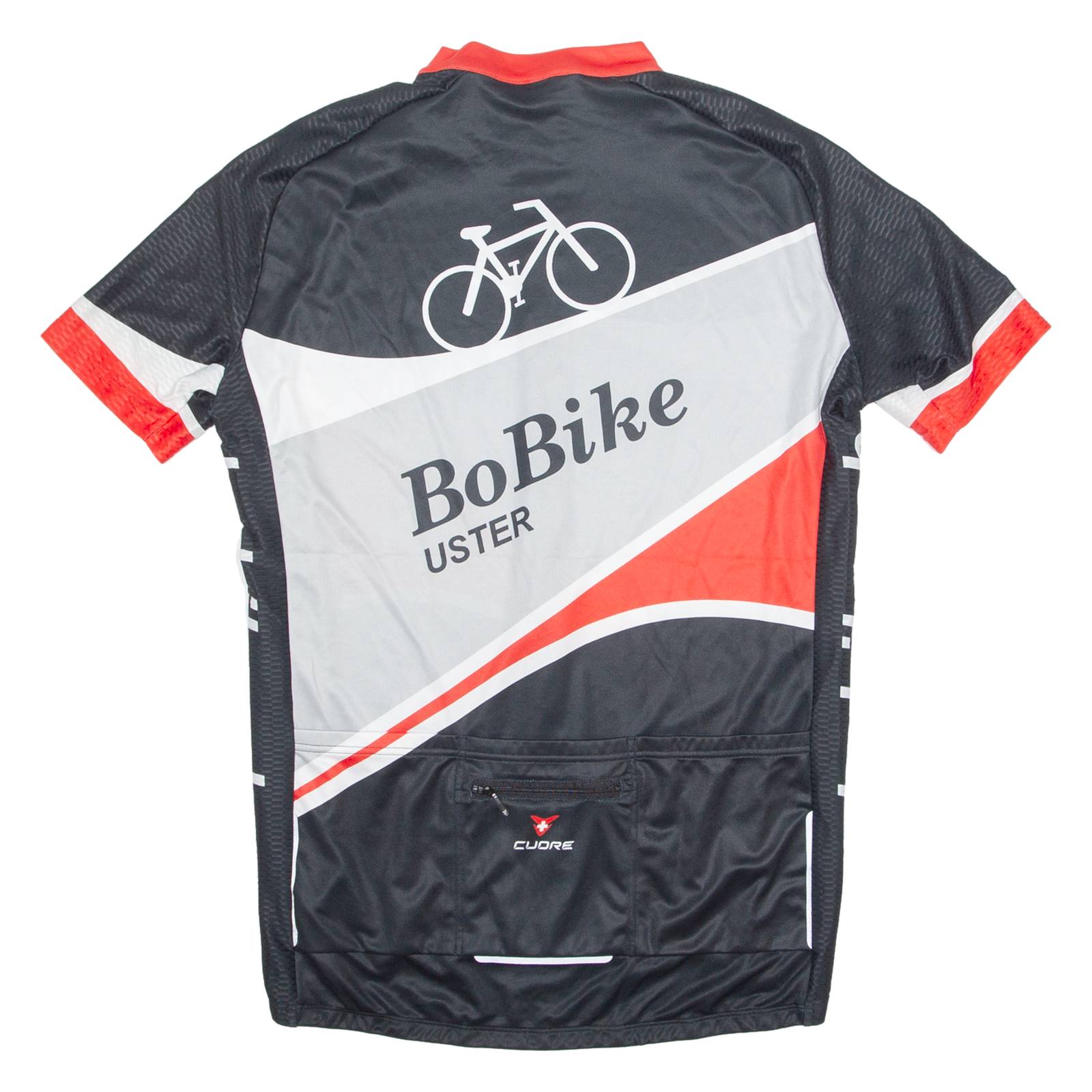 CUORE Cycling Mens Jersey Black 1/4 Zip 2XL