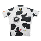 ASSOS Mens White & Black Cycling Jersey XL Short Sleeve Crew Neck Swiss Graphic