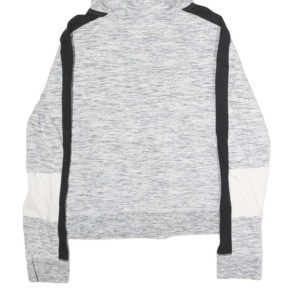 NFL Womens Grey & Black Steelers Full Zip Hoodie L Team Logo Sportswear