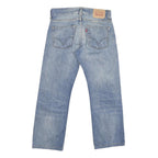 LEVI'S 506 Mens Jeans Blue Regular Straight Denim Medium W31 L26 Classic Zip