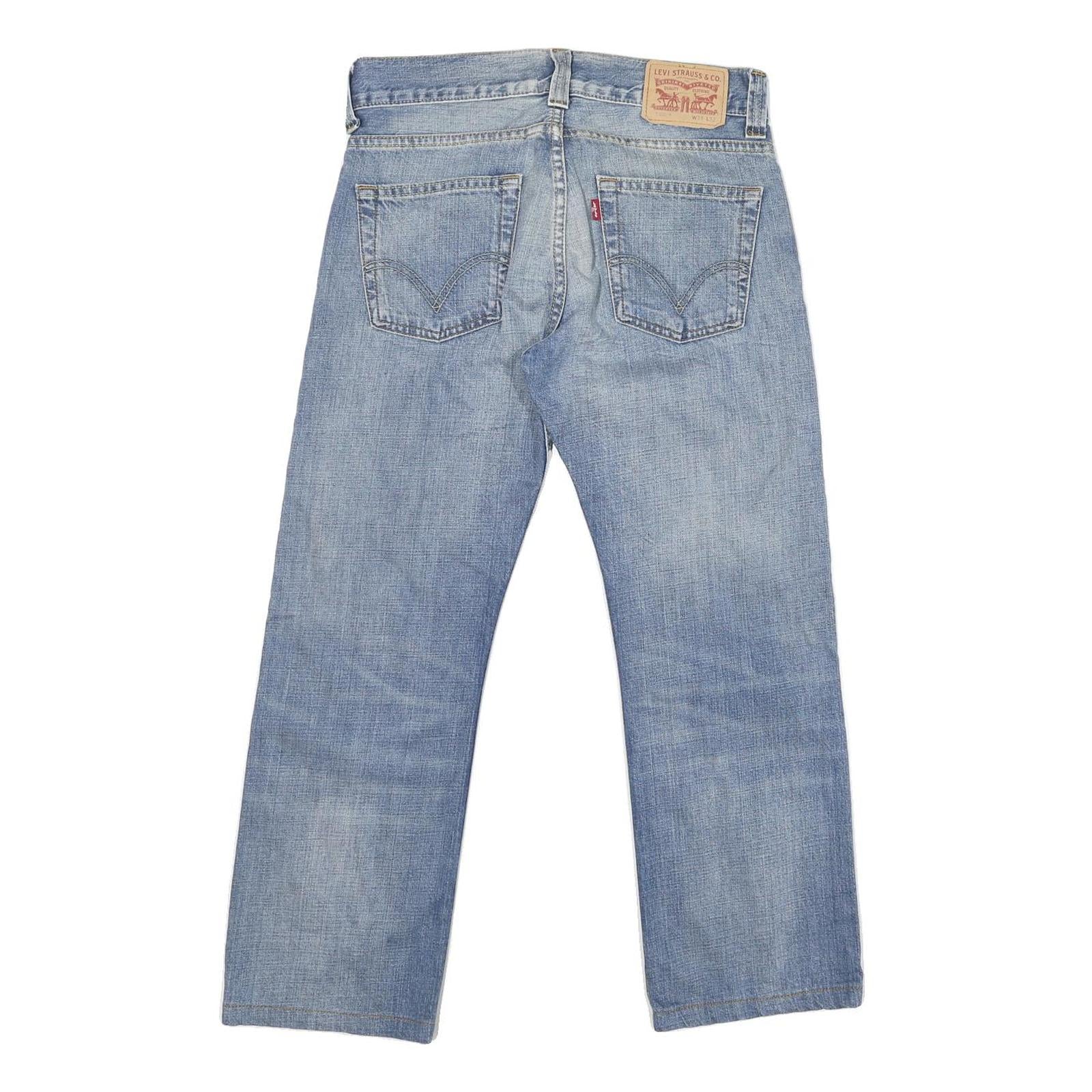 LEVI'S 506 Mens Jeans Blue Regular Straight Denim Medium W31 L26 Classic Zip