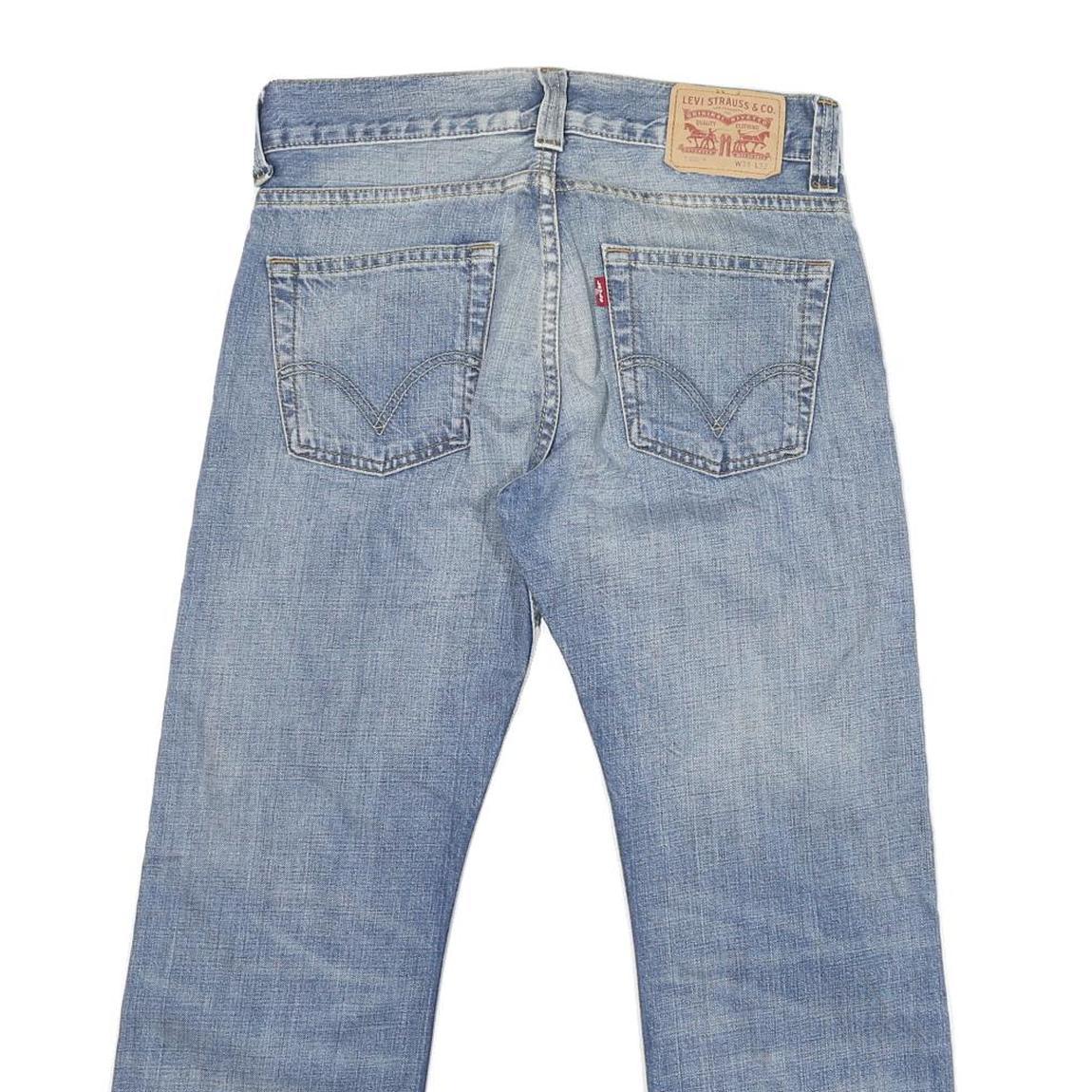 LEVI'S 506 Mens Jeans Blue Regular Straight Denim Medium W31 L26 Classic Zip