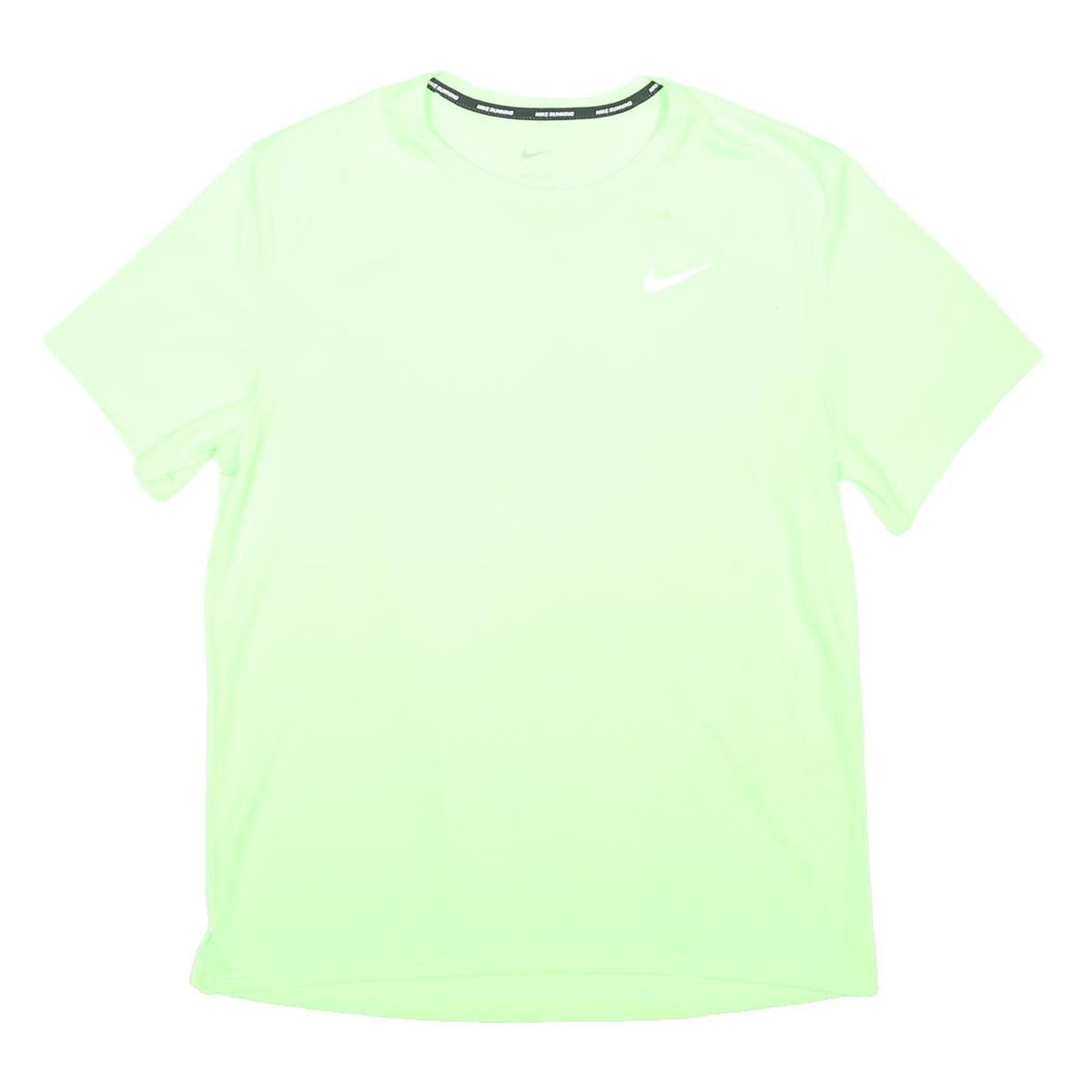 NIKE Mens Green Polyester Blend T-Shirt M Short Sleeve Crew Neck Sports