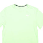 NIKE Mens Green Polyester Blend T-Shirt M Short Sleeve Crew Neck Sports