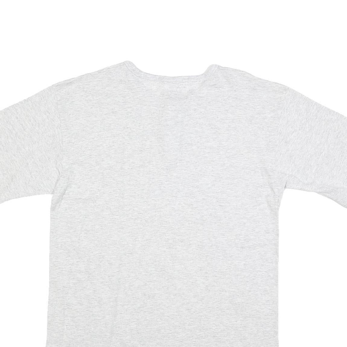 AUGUSTA Womens Grey Chi Omega Graphic Modern M Short Sleeve Crew Neck Cotton