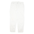 LEVI'S Womens Cotton Blend White Regular Fit Straight Leg Trousers W33 L31