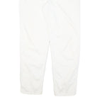 LEVI'S Womens Cotton Blend White Regular Fit Straight Leg Trousers W33 L31