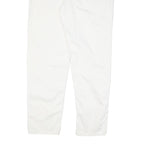LEVI'S Womens Cotton Blend White Regular Fit Straight Leg Trousers W33 L31