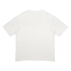 BALENCIAGA Mens White Graphic T-Shirt S Short Sleeve Crew Neck Logo Print Cotton